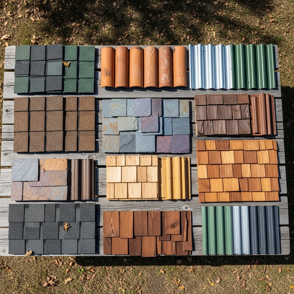 roofing materials sample display
