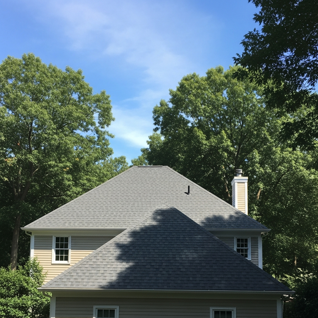 Newly roofed NJ home suburban