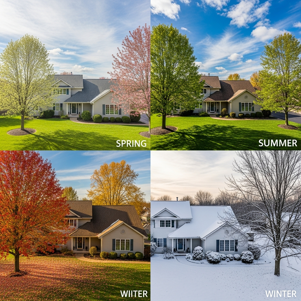 NJ roof through four seasons