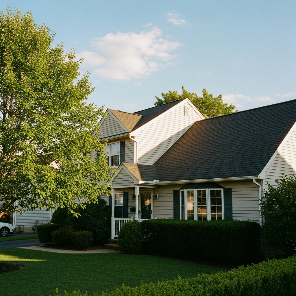 New roof on suburban NJ home