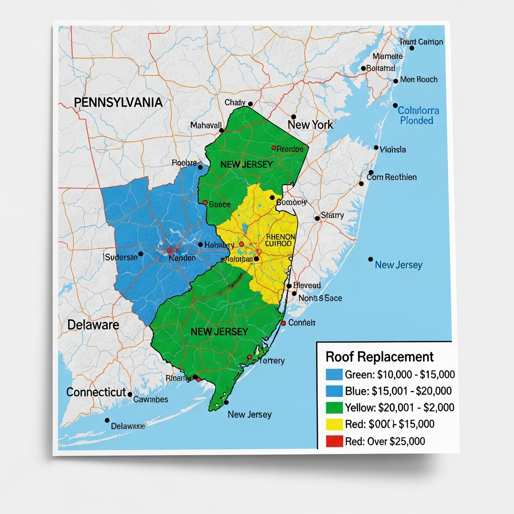 NJ and nearby states map