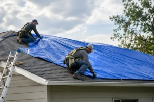 Emergency Roof Tarping After Storm Damage